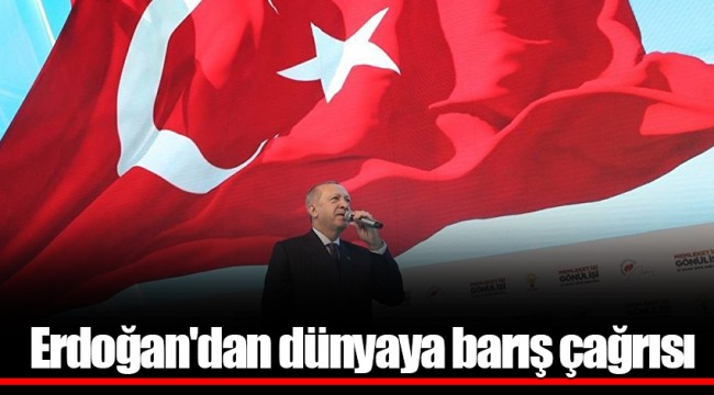 Erdoğan'dan dünyaya barış çağrısı