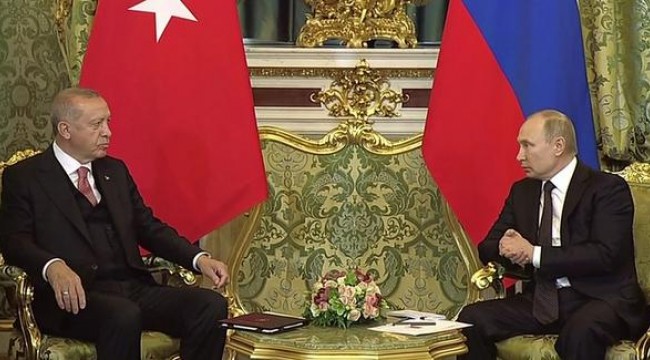 Erdoğan ile Putin görüşüyor