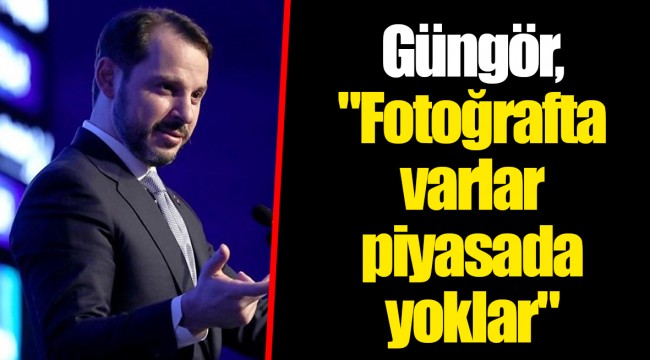 Güngör, "Fotoğrafta varlar piyasada yoklar"