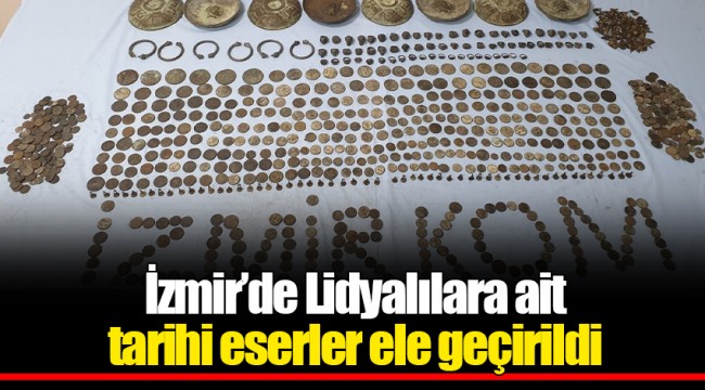 İzmir’de Lidyalılara ait tarihi eserler ele geçirildi