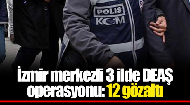İzmir merkezli 3 ilde DEAŞ operasyonu: 12 gözaltı