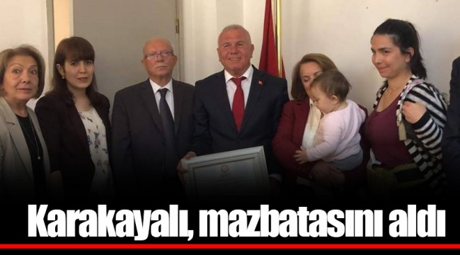 Karakayalı, mazbatasını aldı