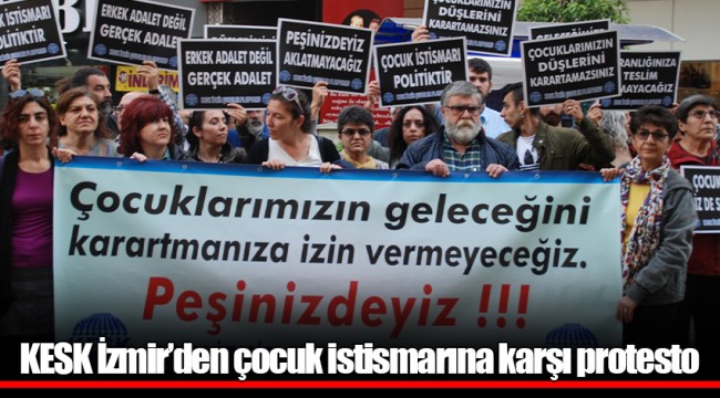 KESK İzmir’den çocuk istismarına karşı protesto
