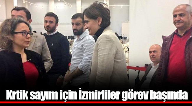 Krtik sayım için İzmirliler görev başında