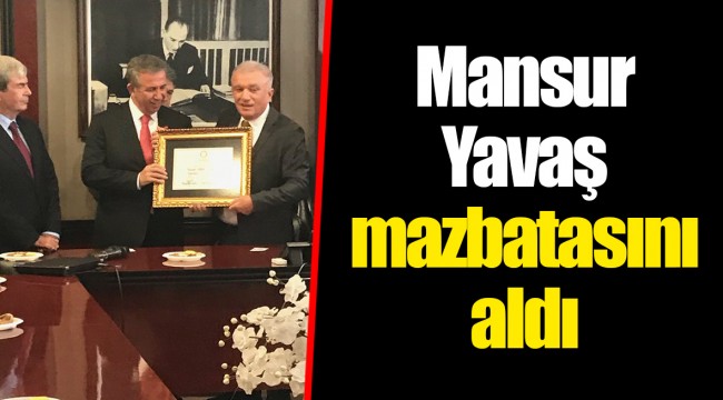 Mansur Yavaş mazbatasını aldı