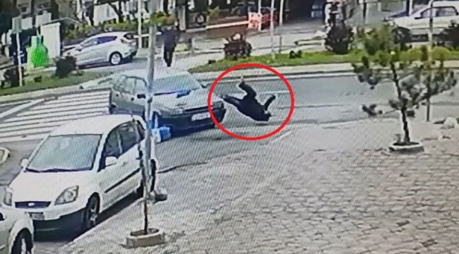 Metrelerce havaya uçtu, hiçbir şey olmamış gibi ayağa kalktı