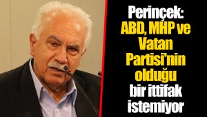 Perinçek: ABD, MHP ve Vatan Partisi'nin olduğu bir ittifak istemiyor