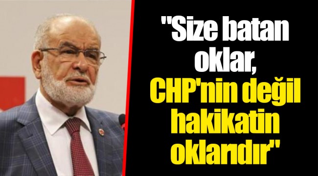 "Size batan oklar, CHP'nin değil hakikatin oklarıdır"