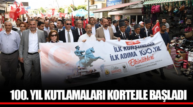 100. YIL KUTLAMALARI KORTEJLE BAŞLADI