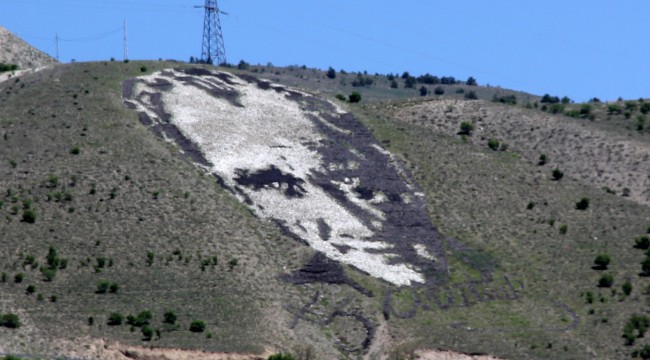 600 ton taşla yapılan Atatürk portresi uzaydan görülebiliyor
