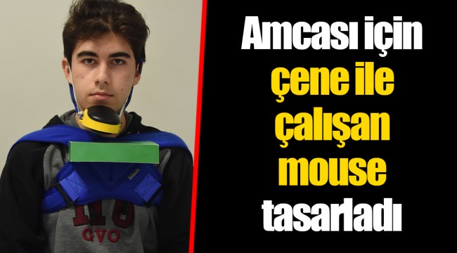 Amcası için çene ile çalışan mouse tasarladı