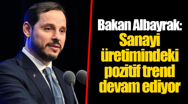 Bakan Albayrak: Sanayi üretimindeki pozitif trend devam ediyor