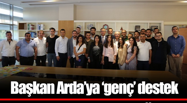 Başkan Arda’ya ‘genç’ destek
