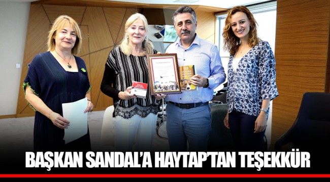 BAŞKAN SANDAL’A HAYTAP’TAN TEŞEKKÜR