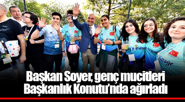 Başkan Soyer, genç mucitleri Başkanlık Konutu’nda ağırladı