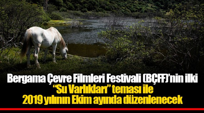 Bergama Çevre Filmleri Festivali (BÇFF)’nin ilki   “Su Varlıkları” teması ile  2019 yılının Ekim ayında düzenlenecek