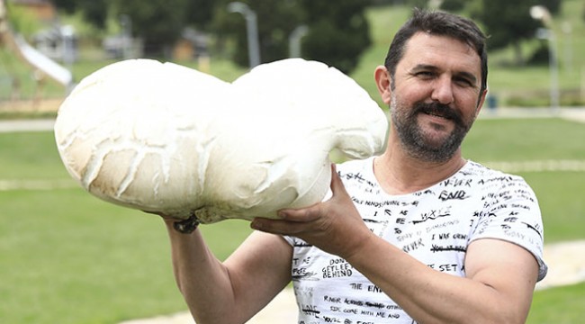 Bin 500 rakımda 7 kiloluk dev mantar şaşırttı