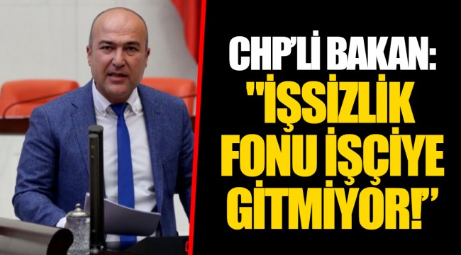 CHP’Lİ BAKAN: "İŞSİZLİK FONU İŞÇİYE GİTMİYOR!”