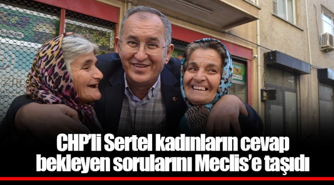 CHP'li Sertel kadınların cevap bekleyen sorularını Meclis'e taşıdı