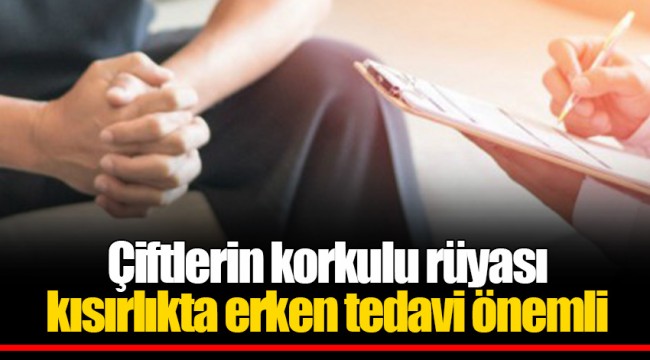 Çiftlerin korkulu rüyası kısırlıkta erken tedavi önemli
