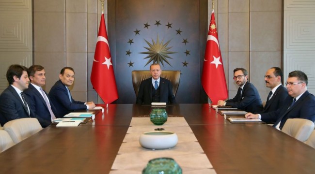 Cumhurbaşkanı Erdoğan, Türk Konseyi Genel Sekreteri Amreyev ile bir araya geldi