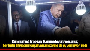 Cumhuriyet: Erdoğan, 'Karnını doyuruyorsunuz, her türlü ihtiyacını karşılıyorsunuz yine de oy vermiyor' dedi