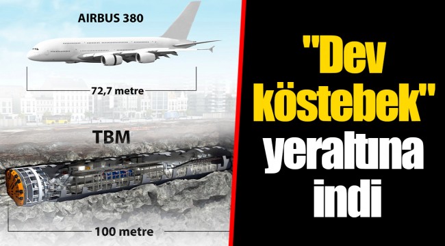 "Dev köstebek" yeraltına indi