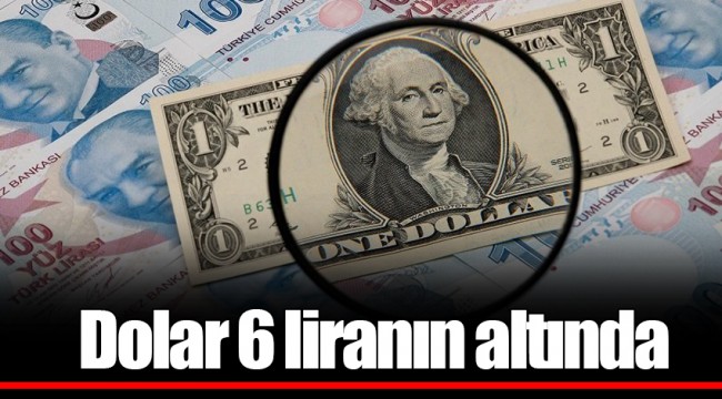 Dolar 6 liranın altında