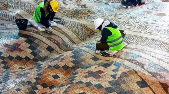 Dünyanın en büyük tek parça mozaiği Antakya'da!