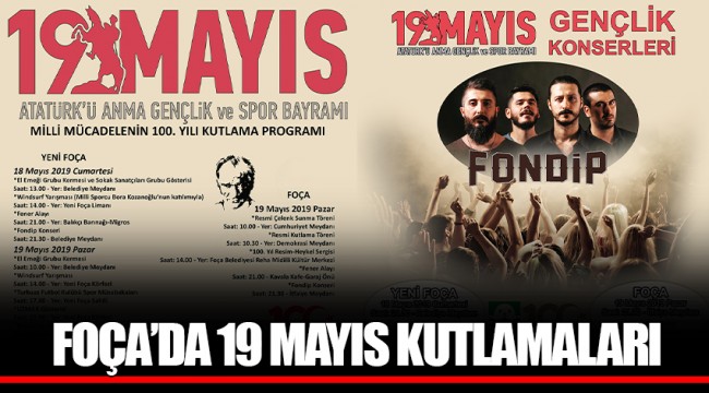 FOÇA’DA 19 MAYIS KUTLAMALARI