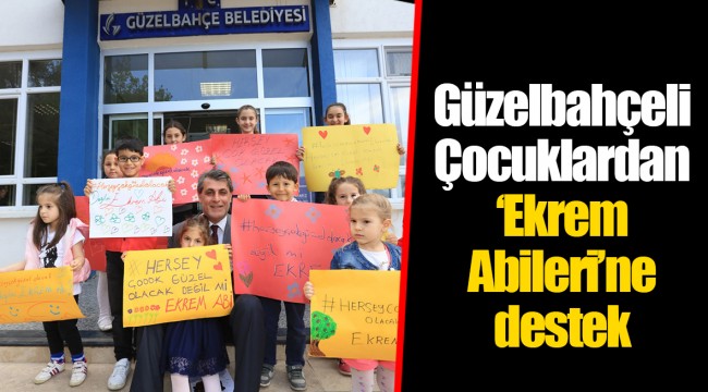 Güzelbahçeli Çocuklardan ‘Ekrem Abileri’ne destek