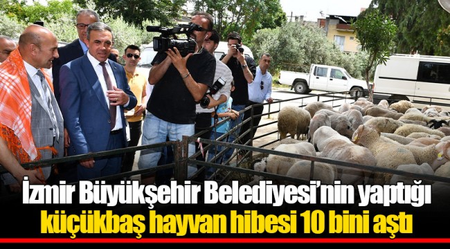 İzmir Büyükşehir Belediyesi’nin yaptığı küçükbaş hayvan hibesi 10 bini aştı