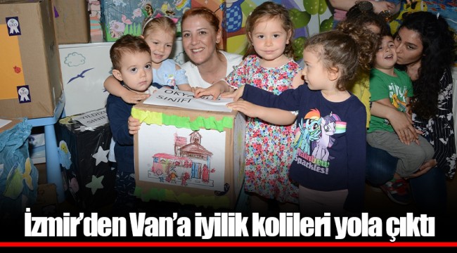 İzmir’den Van’a iyilik kolileri yola çıktı