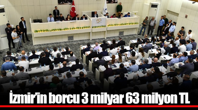 İzmir’in borcu 3 milyar 63 milyon TL
