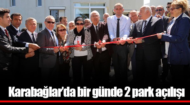 Karabağlar’da bir günde 2 park açılışı