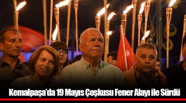 Kemalpaşa’da 19 Mayıs Çoşkusu Fener Alayı ile Sürdü