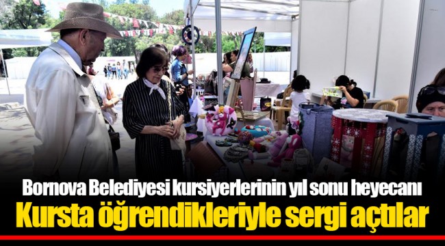 Kursta öğrendikleriyle sergi açtılar