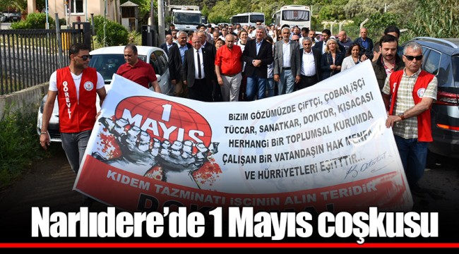 Narlıdere’de 1 Mayıs coşkusu