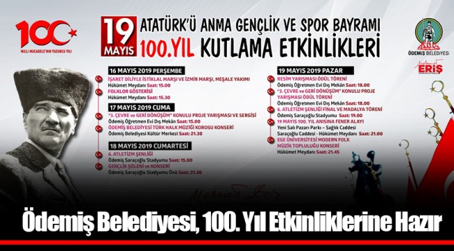 Ödemiş Belediyesi, 100. Yıl Etkinliklerine Hazır