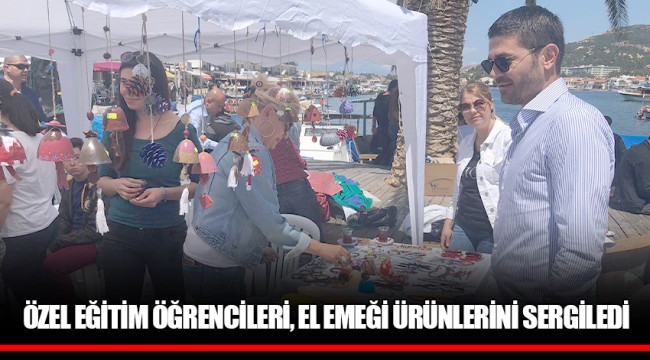 ÖZEL EĞİTİM ÖĞRENCİLERİ, EL EMEĞİ ÜRÜNLERİNİ SERGİLEDİ