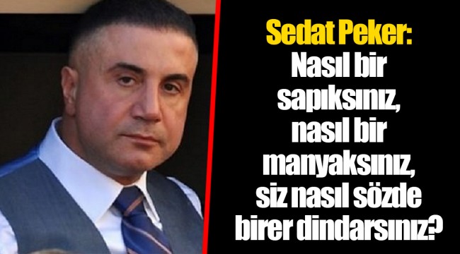 Sedat Peker: Nasıl bir sapıksınız, nasıl bir manyaksınız, siz nasıl sözde birer dindarsınız?