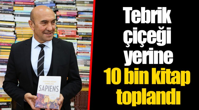 Tebrik çiçeği yerine 10 bin kitap toplandı