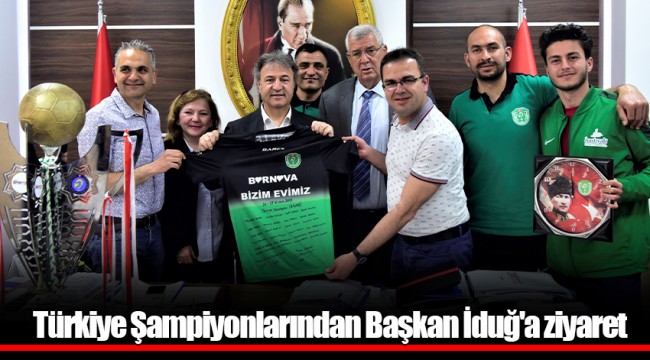Türkiye Şampiyonlarından Başkan İduğ'a ziyaret