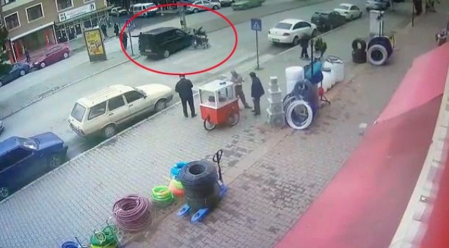 Yaya geçidini kullanan engelliye otomobil çarptı