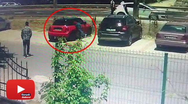 20 saniyede otomobilden hırsızlık