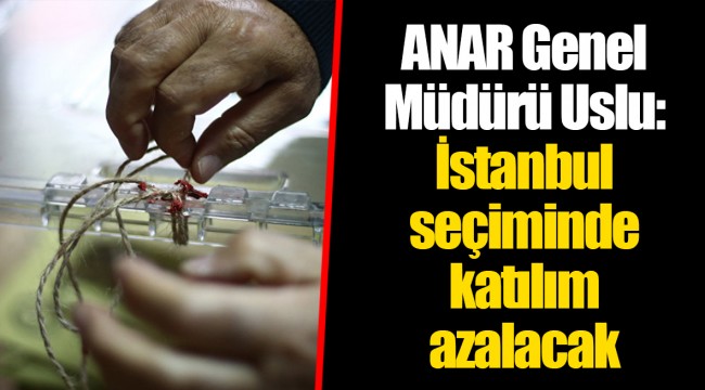 ANAR Genel Müdürü Uslu: İstanbul seçiminde katılım azalacak