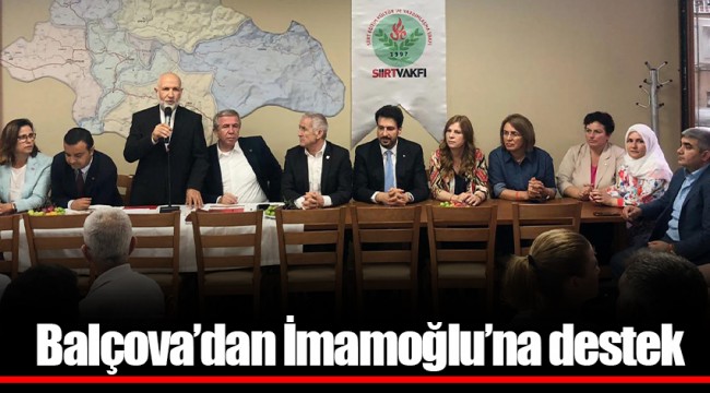 Balçova’dan İmamoğlu’na destek