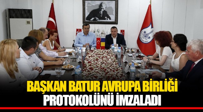 BAŞKAN BATUR AVRUPA BİRLİĞİ PROTOKOLÜNÜ İMZALADI