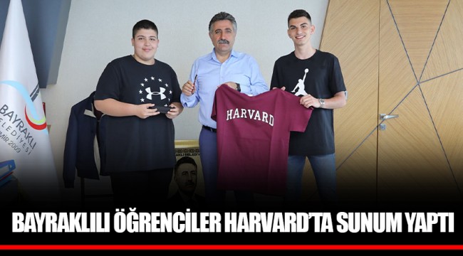 BAYRAKLILI ÖĞRENCİLER HARVARD’TA SUNUM YAPTI