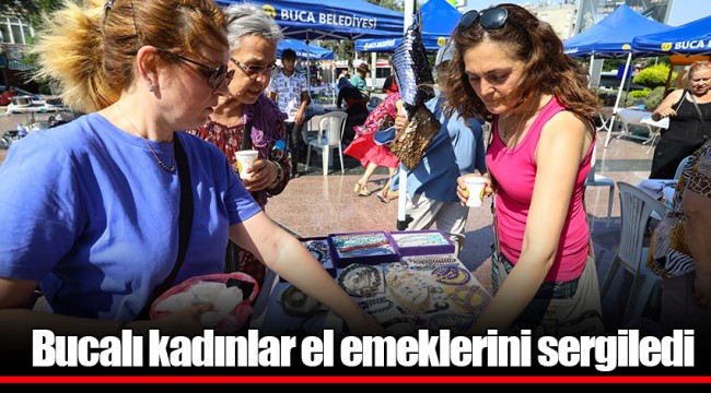 Bucalı kadınlar el emeklerini sergiledi